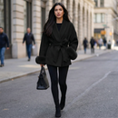 Snow & Silk Cappotto in Lana con Pelliccia