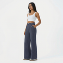 Elvaré Pinstripe Wide Jeans