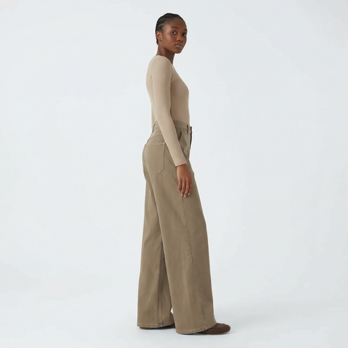 Nomad Wide-Leg Denim – Sand
