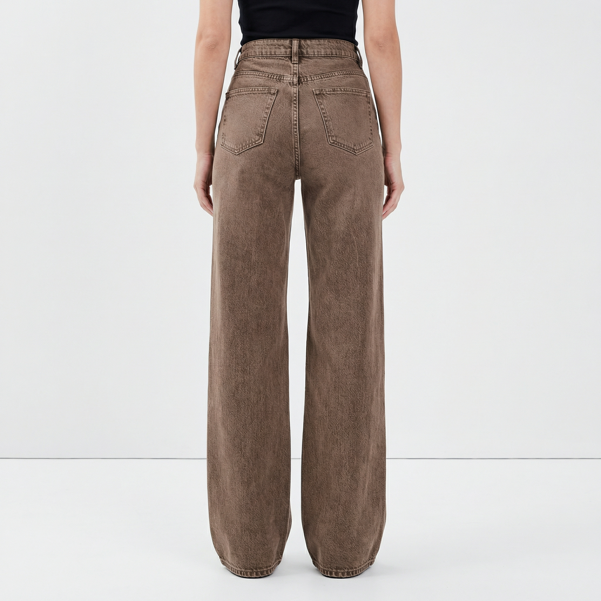 Sienna Wide Jeans – High-Waist Earth Fit