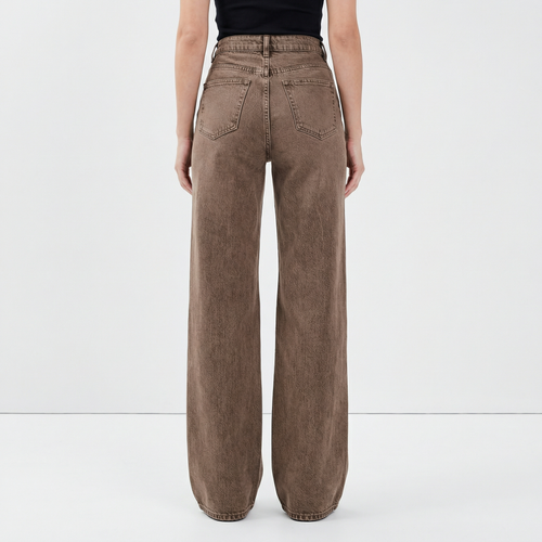 Sienna Wide Jeans – High-Waist Earth Fit