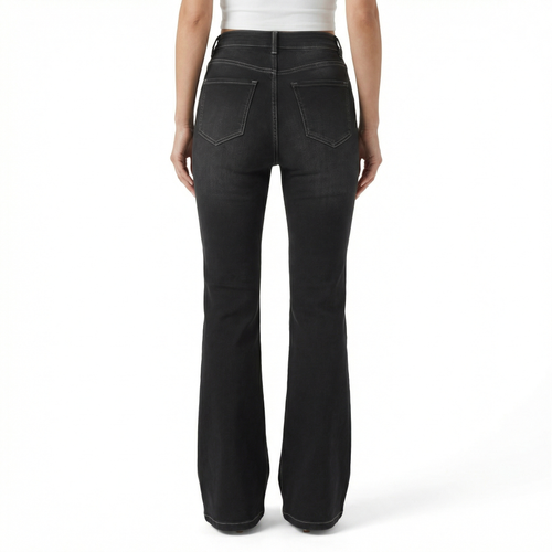 Selvara Sculpt Flare Jeans – Black