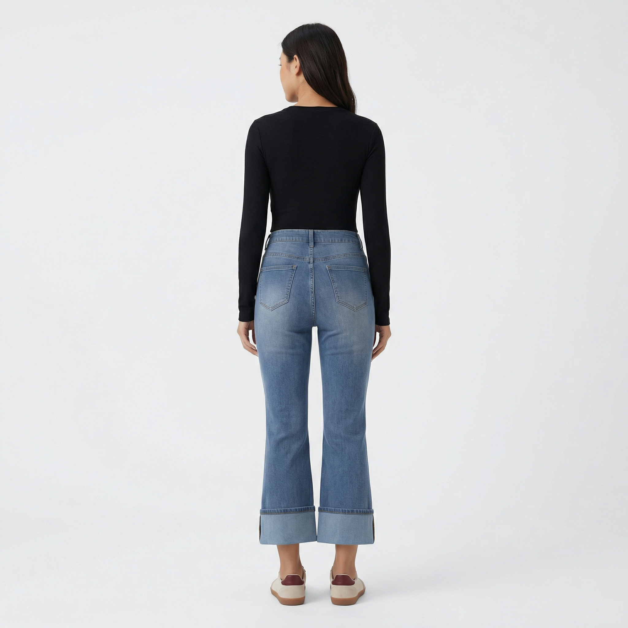 Nova Crop Flare Jeans – Mid-Rise Contour Fit