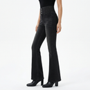 Noir Contour Jeans – High Waist Slim Flare