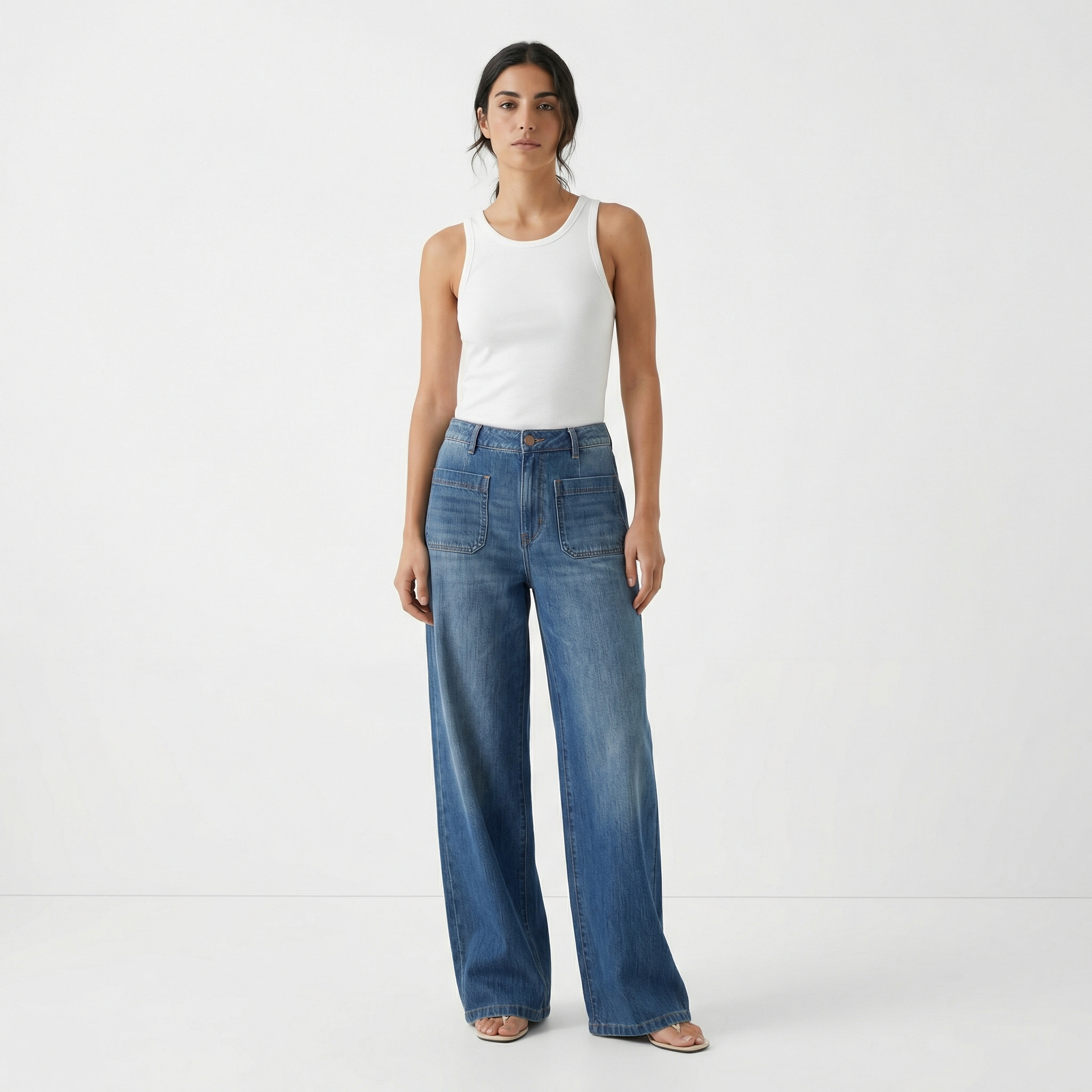 Aurevia Wide-Leg Jeans