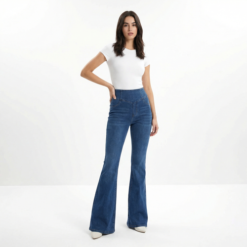 Luna Flare Jeans – High-Waist Sculpt Fit