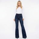 Valeria Belted Flare Jeans – High-Waist Sculpt