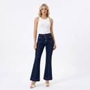 Noir Sculpt Flare Jeans – High-Waist Signature Fit