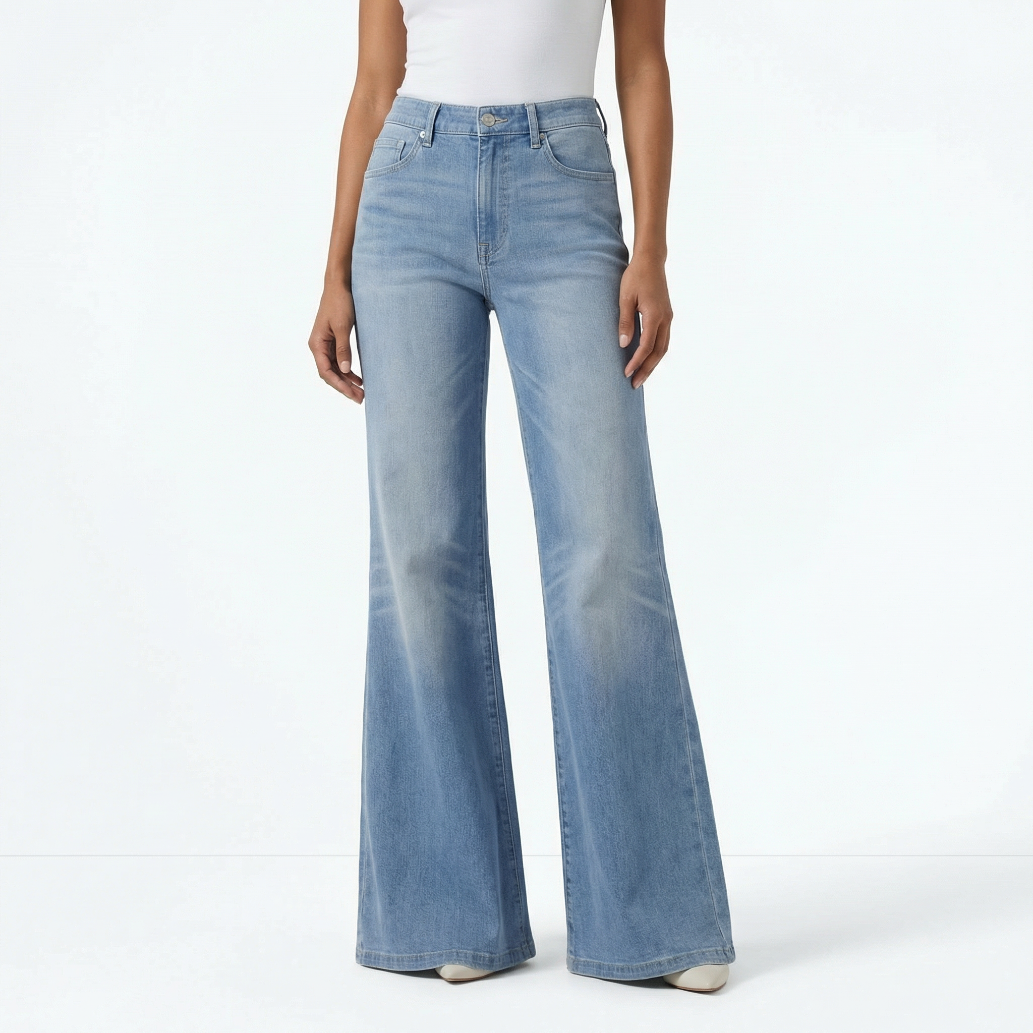 Aurelia Flare Jeans – Light Blue