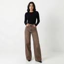Sienna Wide Jeans – High-Waist Earth Fit
