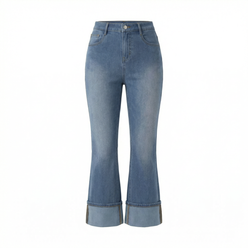 Nova Crop Flare Jeans – Mid-Rise Contour Fit