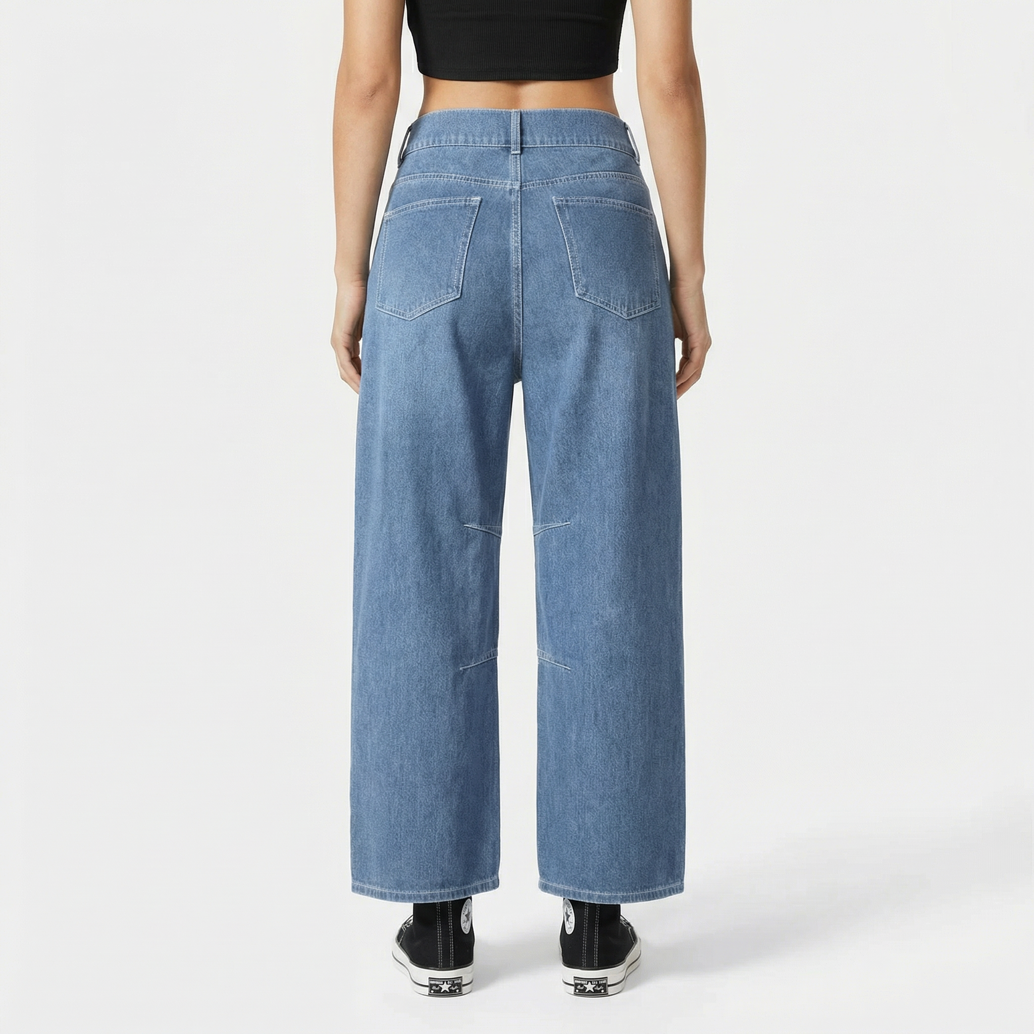 Elvaris Cropped Wide Jeans