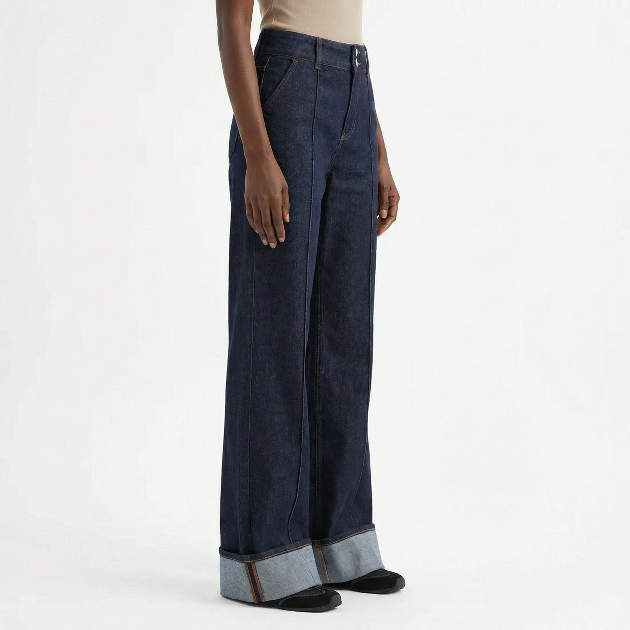 Noir Drift Wide Jeans