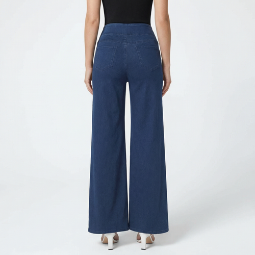 Elara Wide Jeans – Deep Blue