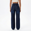 Nova Wide Jeans – High-Waist Button Front