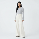 Aurelia Wide Jeans – Ivory