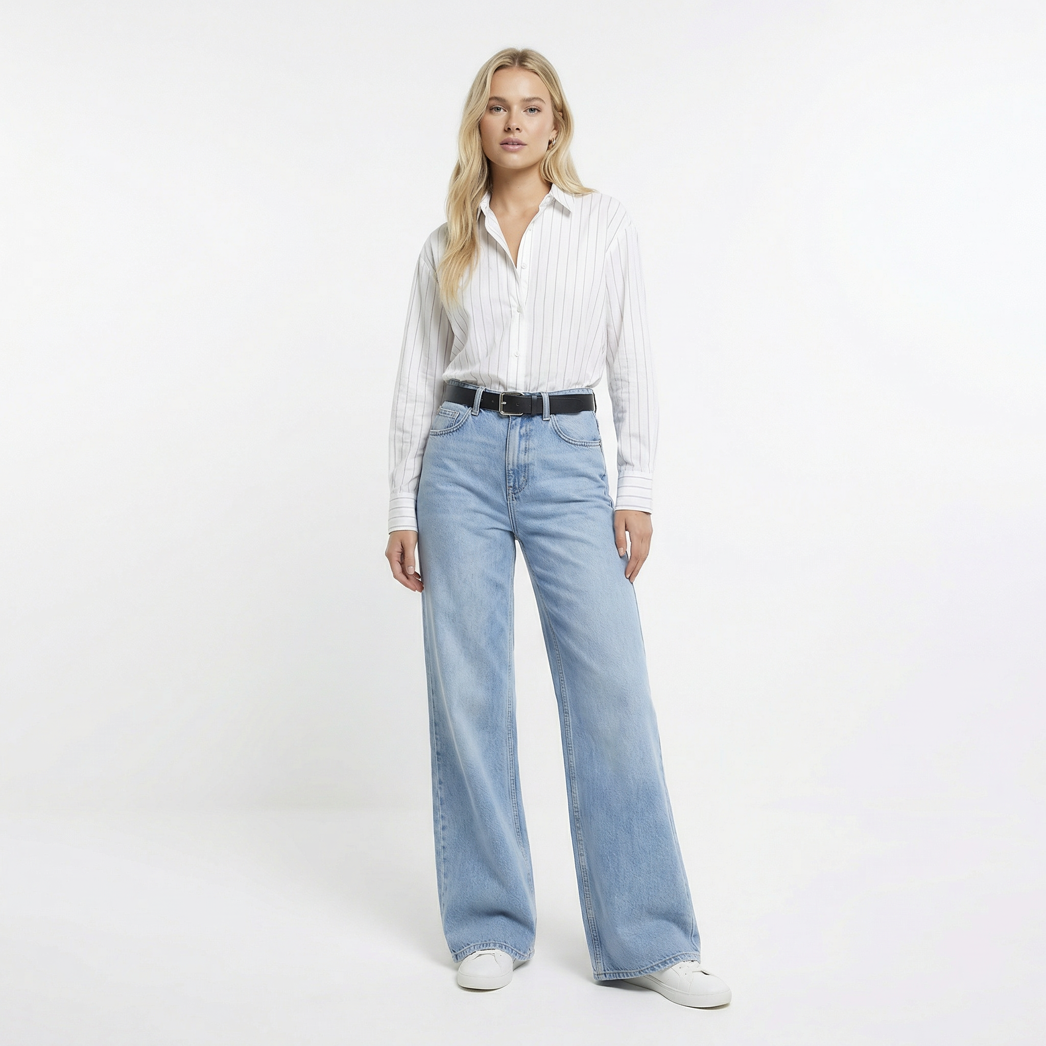 Aurora Wide Jeans – Timeless High-Waist Fit
