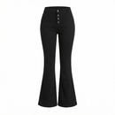 Luna Noir Flare Jeans – High-Waist Power Fit